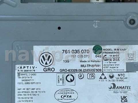 Блок навигации Volkswagen Touareg, 2018 г., OEM 761035070, арт. 2407235, фото 4