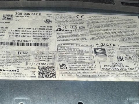 Блок навигации Volkswagen Taos, 2023 г., OEM 3G5035842F, арт. 48176678, фото 8