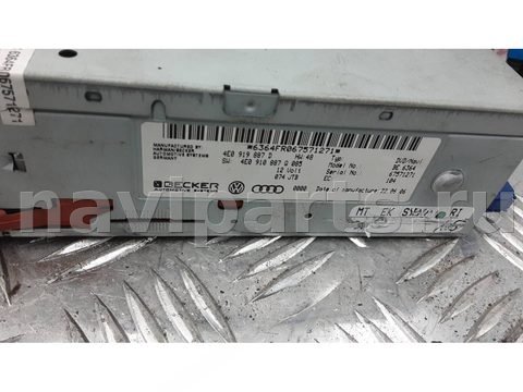 Блок навигации Audi A6 C6, 2006 г., OEM 4E0919887D, арт. 8AD15I901, фото 3