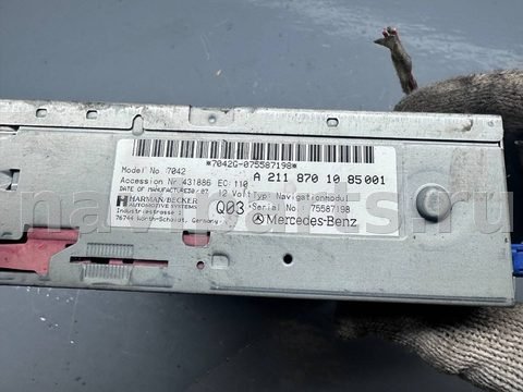 Блок навигации Mercedes SL R230, 2007 г., OEM A2118701085, арт. B91070214_4, фото 3