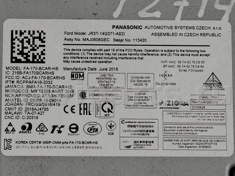 Блок навигации Ford Galaxy, 2018 г., OEM J2GT14G370CAB, арт. D12714, фото 3