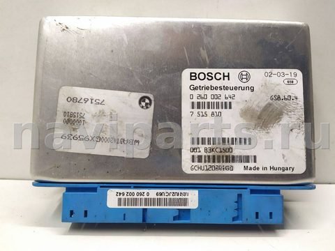 Блок управления АКПП BMW 5 E39, 2002 г., OEM 24607516780, арт. 008312