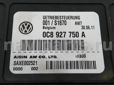 Блок управления АКПП Volkswagen Touareg, 2010 г., OEM 0C8927750A, арт. 21029, фото 6