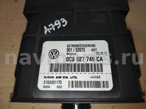 Блок управления АКПП Porsche Cayenne 958, 2013 г., OEM 0C8927749CA, арт. 2732.A793, фото 3