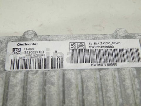 Блок управления АКПП Peugeot 308, 2009 г., OEM S126029101, арт. 34282
