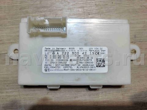 Блок управления бесключевым доступом Mercedes S W222, 2016 г., OEM A2229004213, арт. 11331, фото 2