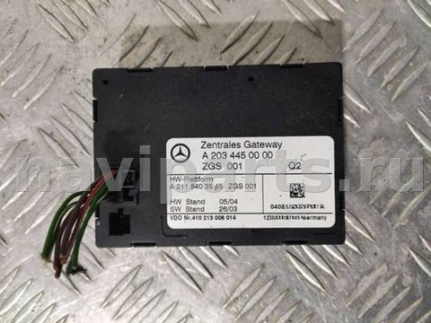 Блок управления бесключевым доступом Mercedes C W203, 2003 г., OEM A2034450000, арт. 18235