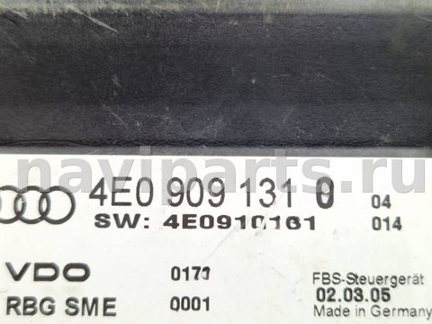Блок управления бесключевым доступом Audi A8 D3 (S8), 2005 г., OEM 4E0909131C, арт. 8134, фото 4