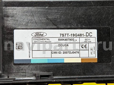 Блок управления бесключевым доступом Ford Mondeo, 2010 г., OEM 7S7T19G481DC, арт. D19473, фото 3