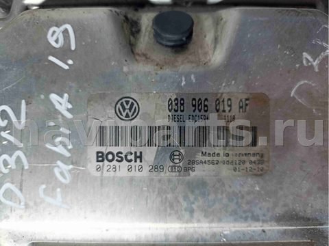 Блок управления двигателем Skoda Fabia, 2000 г., OEM 0281010289, арт. 00375, фото 3