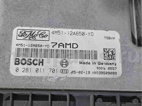 Блок управления двигателем Ford Focus, 2006 г., OEM 4m5112a650yd, арт. 004116, фото 2