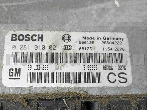 Блок управления двигателем Opel Zafira, 2000 г., OEM 0281010021, арт. 019905, фото 2