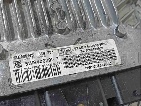 Блок управления двигателем Peugeot 307, 2004 г., OEM 5ws40029it, арт. 020529, фото 2