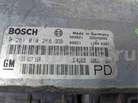 Блок управления двигателем Opel Zafira, 2001 г., OEM 0281010268, арт. 022883, фото 2