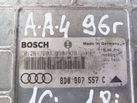Блок управления двигателем Audi A4, 1996 г., арт. 10182, фото 2