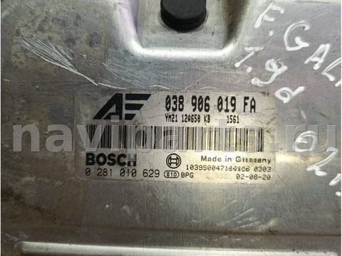 Блок управления двигателем Ford Galaxy, 2002 г., OEM 0281010629, арт. 1056721201, фото 2