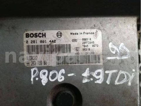 Блок управления двигателем Peugeot 806, 1999 г., арт. 5732, фото 2