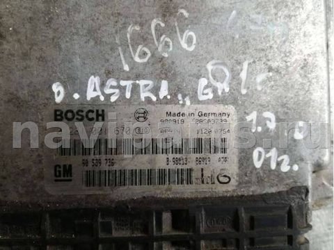 Блок управления двигателем Opel Astra, 2001 г., арт. 5764, фото 2