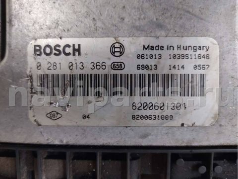 Блок управления двигателем Renault Scenic, 2006 г., OEM 0281013366, арт. 60306466, фото 3