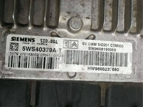 Блок управления двигателем Peugeot 607, 2006 г., OEM SID201, арт. 65112798, фото 2