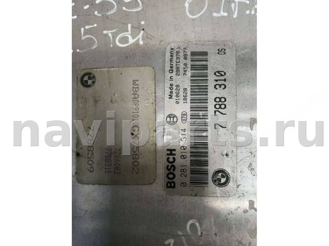 Блок управления двигателем BMW 5 E39, 2001 г., OEM 0281010314, арт. 65112807