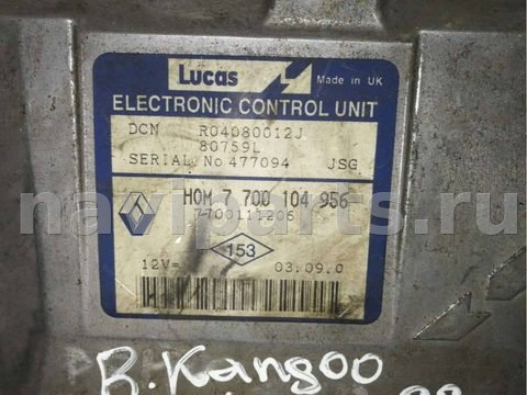 Блок управления двигателем Renault Kangoo, 1999 г., OEM 7700104956, арт. 67589786