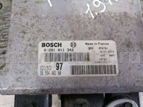 Блок управления двигателем Peugeot 806, 1998 г., OEM 0281011342, арт. 72227804, фото 2