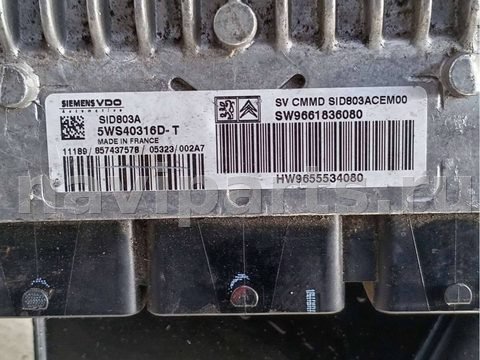 Блок управления двигателем Peugeot 607, 2001 г., OEM SID803A, арт. 86006946