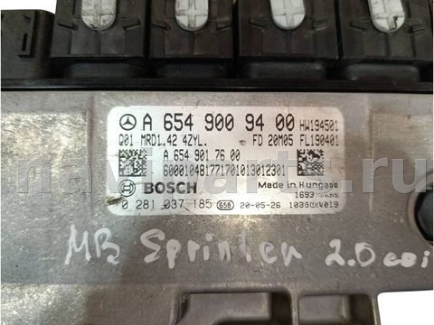 Блок управления двигателем Mercedes Sprinter, 2020 г., OEM A6549009400, арт. 88657929, фото 2