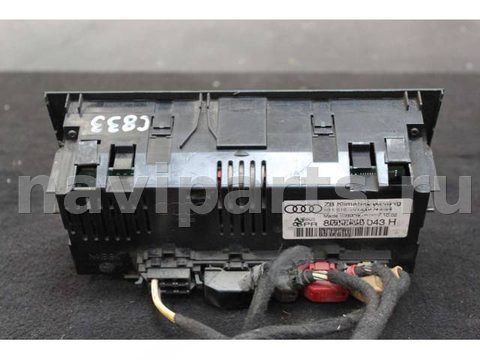 Блок управления печки/климат-контроля Audi A4 B6, 2002 г., OEM 8E0820043H, арт. 833, фото 2
