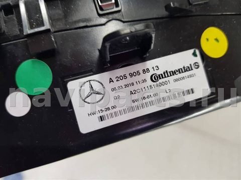 Блок управления печки/климат-контроля Mercedes C W205, 2014 г., арт. 95729, фото 4