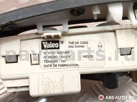 Блок управления печки/климат-контроля Renault Scenic, 2001 г., OEM 655738N, арт. A1007_2, фото 5