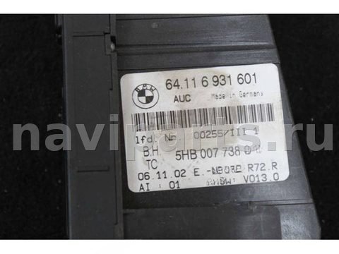 Блок управления печки/климат-контроля BMW 3 E46, 2002 г., OEM 64116931601, арт. C829, фото 3