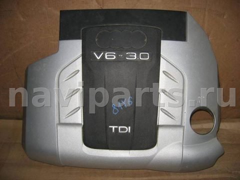 Декоративная крышка двигателя Audi Q7 4L, 2007 г., OEM 4L0103925, арт. 8244.81Y6