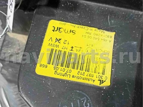Фара правая Smart Forfour, 2005 г., OEM 8301A280, арт. 019652, фото 8