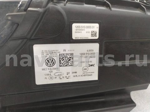 Фары передние (комплект) Volkswagen Transporter, 2023 г., OEM 7T1941081, арт. 21810, фото 6