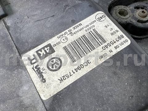 Фары передние (комплект) Volkswagen Passat B6, 2008 г., OEM 3C0941752K, арт. 21910, фото 16