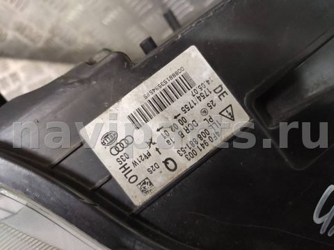 Фары передние (комплект) Audi A6 C6 (S6,RS6), 2008 г., OEM 4f0941004, арт. 87869601_2, фото 13