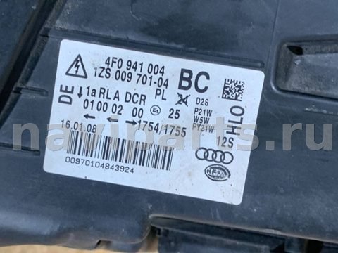 Фары передние (комплект) Audi A6 C6 (S6,RS6), 2008 г., OEM 4F0941003, арт. 88357836, фото 15
