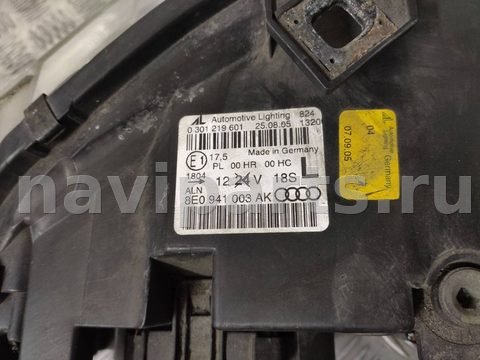 Фары передние (комплект) Audi A4 B7, 2005 г., OEM 8E0941003AK, арт. M107879837, фото 13