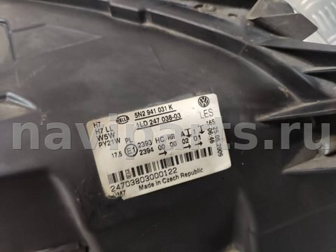 Фары передние (комплект) Volkswagen Tiguan, 2009 г., OEM 5N2941031K, арт. _87077505, фото 4
