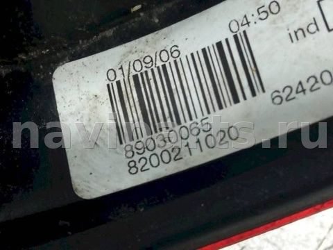 Фонарь задний левый Renault Logan, 2006 г., OEM 8200211020, арт. 1079097, фото 5