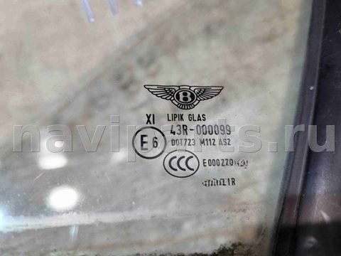 Форточка передняя левая Bentley Continental GT, 2012 г., OEM 3W7845113B, арт. 15227, фото 5