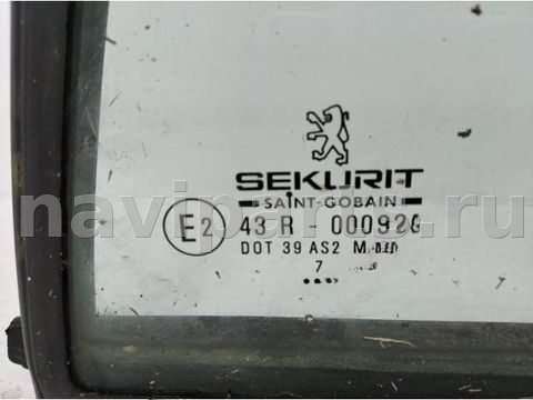 Форточка задняя левая Peugeot 406, 1998 г., арт. 10129022, фото 2