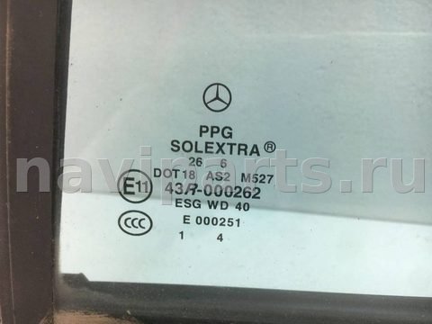 Форточка задняя левая Mercedes C W203, 2007 г., OEM A2037300755, арт. 10188, фото 2