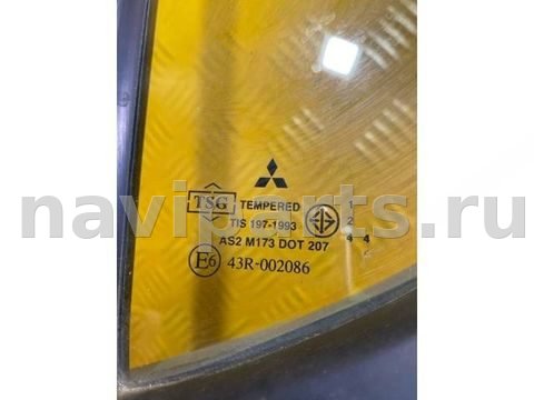 Форточка задняя левая Mitsubishi L200, 2008 г., OEM 43R002086, арт. 183890, фото 2