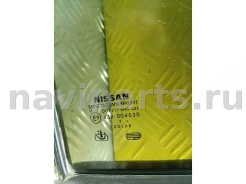 Форточка задняя левая Nissan Pathfinder, 2009 г., OEM 82263EB33A, арт. 196773, фото 2