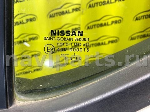 Форточка задняя левая Nissan Navara, 2011 г., OEM 82263EB300, арт. 245358, фото 4