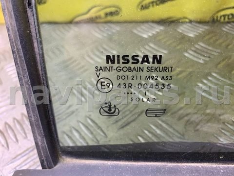 Форточка задняя левая Nissan Pathfinder, 2011 г., OEM 82263EB33A, арт. 249155, фото 4