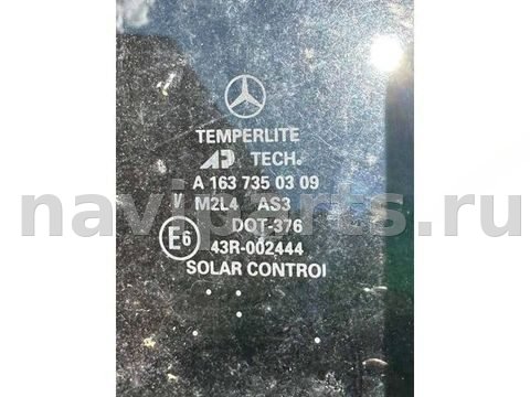 Форточка задняя левая Mercedes ML W163, 2001 г., OEM A1637350309, арт. 43588, фото 2
